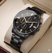 Waterproof Men Watch Stainless Steel Quartz Luminous Classic Business Wristwatch