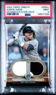 2024 Topps Tribute Aaron Judge Dual Relics Gold #01/75 PSA 9Yankees