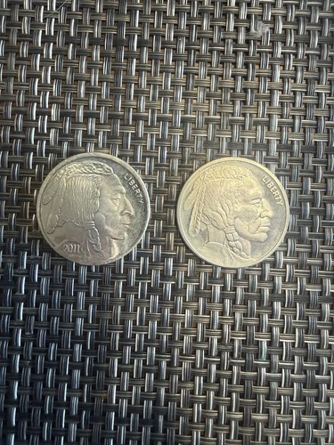 2 Silver Rounds - One Troy ounce .999 Pure Each - Buffalo LOT of TWO