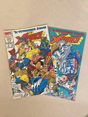 X-Force X-Cutioner s Song Lot #16 & #18 Marvel Comics 1992 Cable Deadpool Storyl