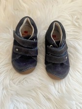 Elefanten Lauflernschuhe aus Veloursleder – blau – Größe 22