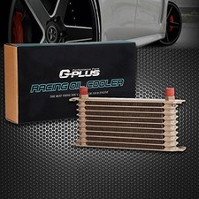 G-plus Universal Gold Engine Aluminum Transmission Racing Oil Cooler 10 Row Japa
