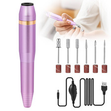 Professional Portable Electric Nail File Kit ...