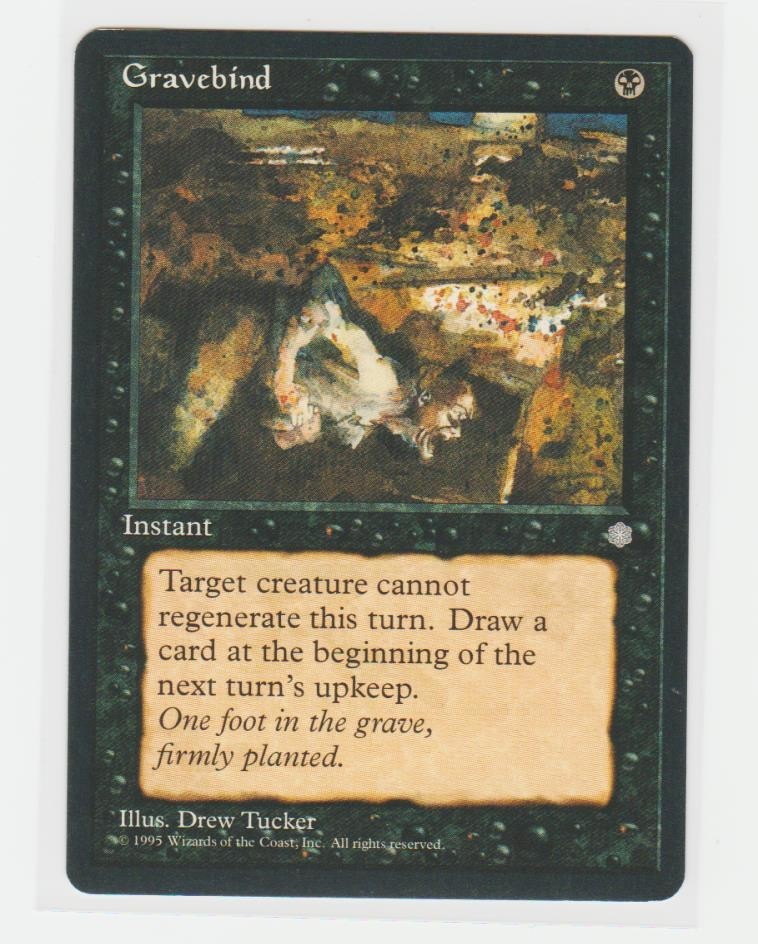 Magic the Gathering ~ MTG ~ 1x Gravebind ~ M/NM ~ Ice Age