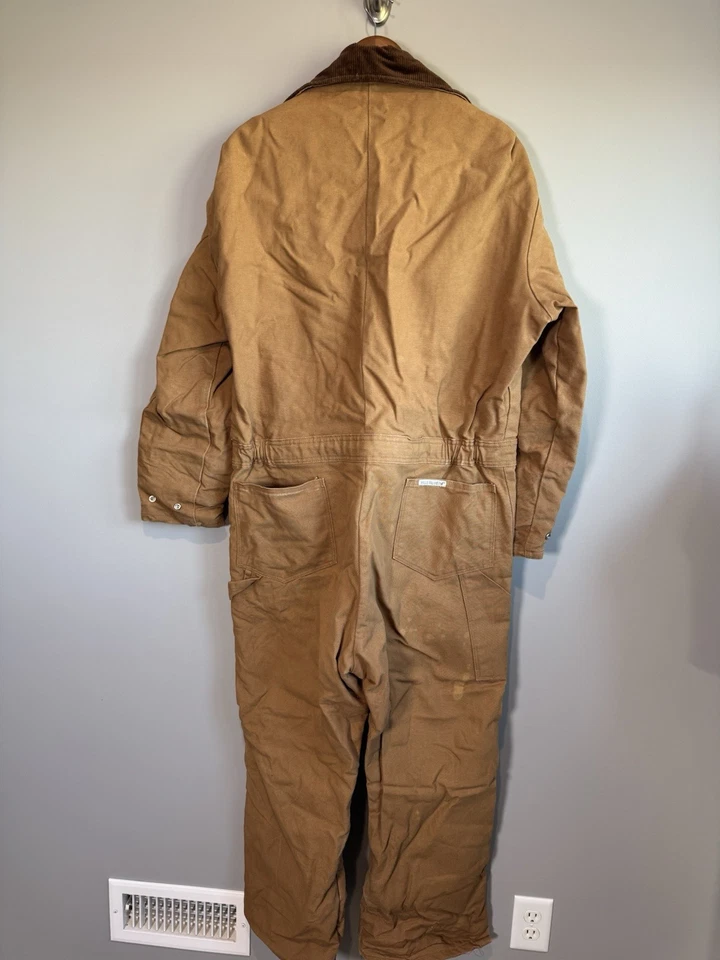 Walls Blizzard Pruf Mono Hombre Grande Corto Beige Rojo Lona Aislante EE. UU. Foto 2 de 4