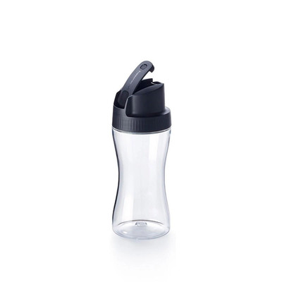 Tupperware Clearly Elegant Bottle Dispenser 19oz Black New
