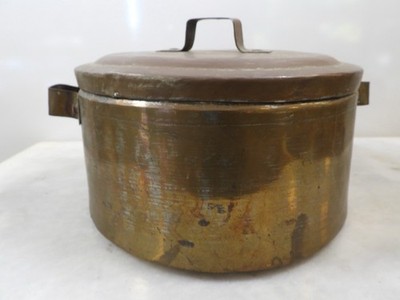 Old Antique Handmade Copper Cooking Pot