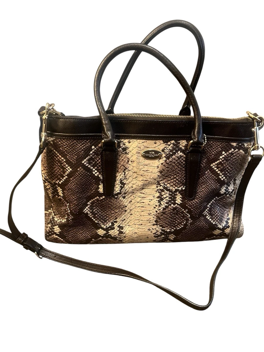 Coach Python Satchel/Top Handle Bag Large Bags & Handbags for
