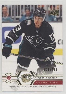 2019 SP Authentic Upper Deck Update UD Exclusives /100 Johnny Gaudreau #533 nq3