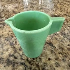 Vintage Jadeite Miniature Green Glass Milk Cream Pitcher Tea Set
