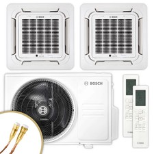 BOSCH Multisplit Aire Acondicionado Techo | Climate 5000 M | 2,6 kW + 2,6 kW | Quick-Co