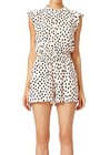 Kate Spade Leopard Dot Romper Banded Waist Front Pockets Women’s Size 0 — photo 9
