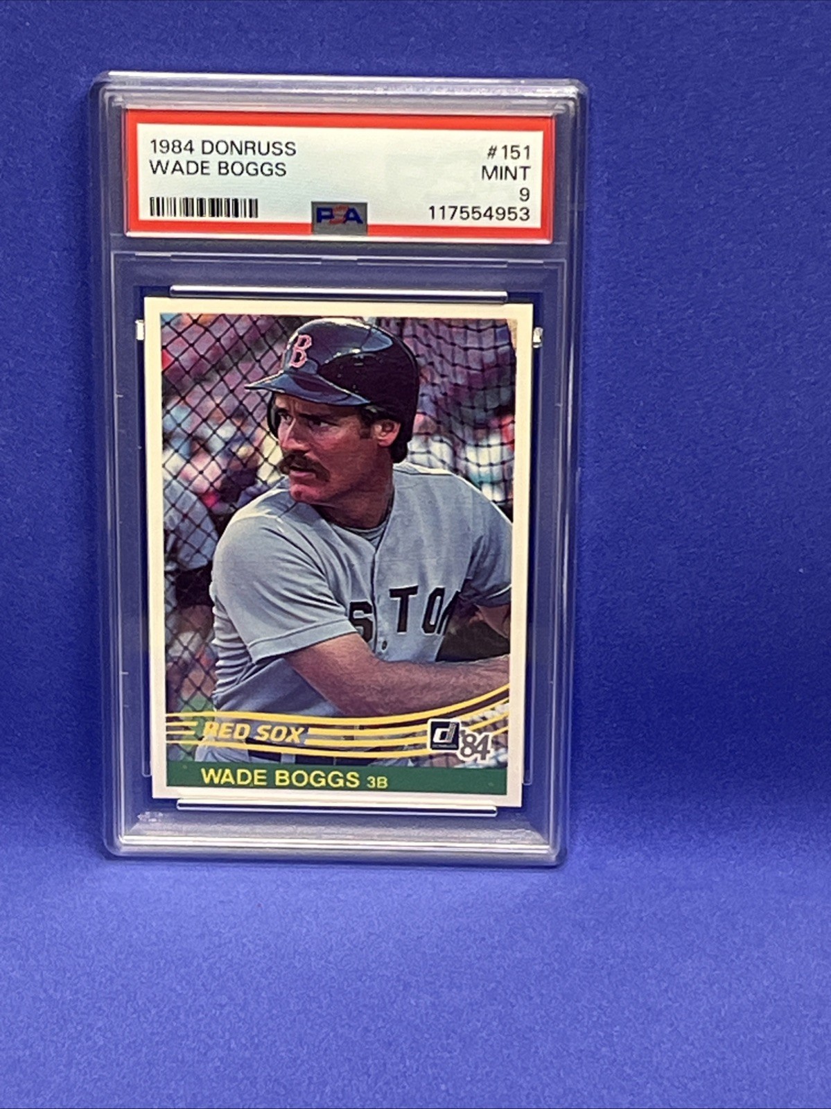 1984 Donruss #151 Wade Boggs Just Graded PSA 9 Mint - But This Card Is SHARP!