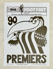 1990 Collingwood Magpies WEG Premiers Poster - REPRINT