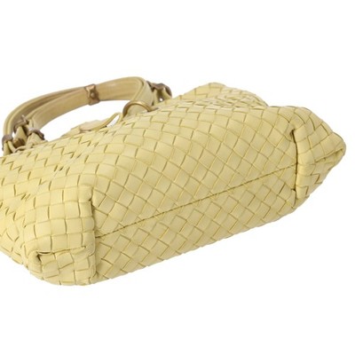 ストラップ BOTTEGA VENETA Capri Tote Bag 162112 Light Yellow Leather | eBay