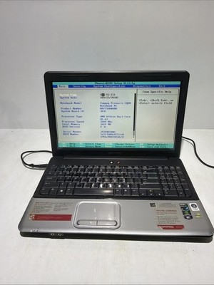 Compaq Presario CQ60 15'' Laptop AMD Athlon QL-62 1gb Ram No Drives Boots Bios