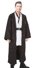 New Mens Star Wars Jedi Knight Cosplay Obi-Wan Kenobi Anakin Skywalker Brown