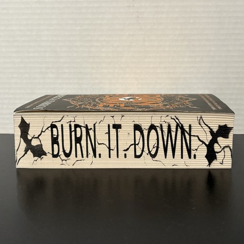 Iron Flame by Rebecca Yarros PAPERBACK with Sprayed Edges Burn It Down