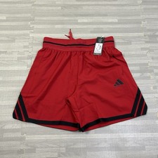 adidas Crazy Lite Basketball Shorts Mens Size Small S 6" JP2158 Red Black 50