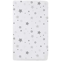 American Baby Company 100% Natural Cotton Fitted Cradle/Bassinet Sheet 36" x 18"