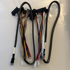 Lot of 2 MiniSAS HD to 4 SAS/SATA 75cm with 2x 4-pin power Cable PN: RHS36-0916