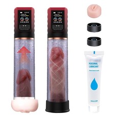 Penis Pump Penis Enlarger Extender with Lube,3 in 1 Men's Vibrator,Electric P...