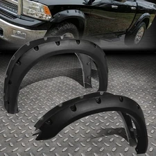 [4Pcs]For 09-23 Dodge Ram 1500 Textured Pocket Riveted Style Wheel Fender Flares