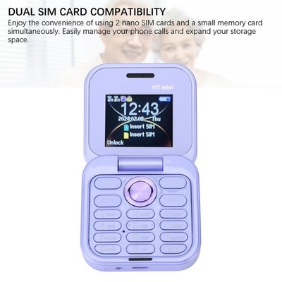 Flip Smallest Cell Phone Compact Design For Seniors Portable Easy To Use CX4