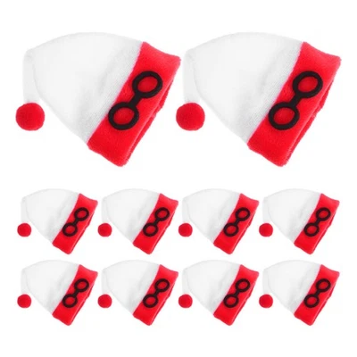 10 Pcs Party Supplies Christmas Decor Tiny Top Hats for Crafts Bottle Cover - Image 1 of 4