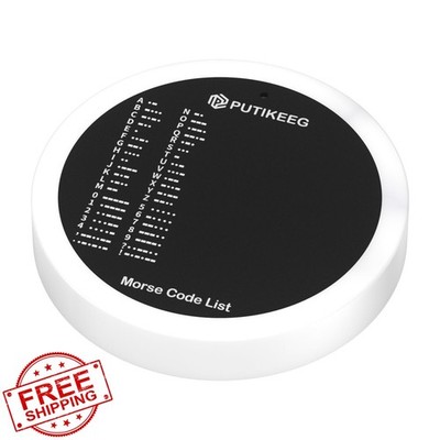 Putikeeg Morse Code Table Key White