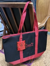 Trader Joe's Reusable Insulated Cooler Bag 7 Gallon Size Black & Red NEW w/Tag