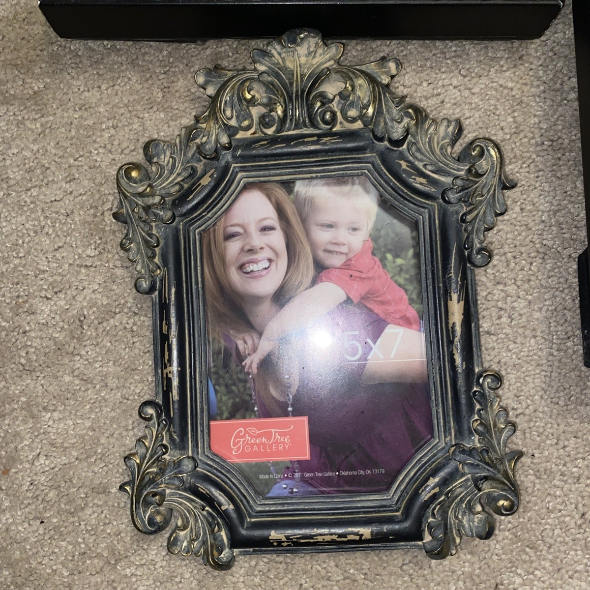 3 Green Tree Gallery Ornate Picture Frame Gold / Platinum 5x7