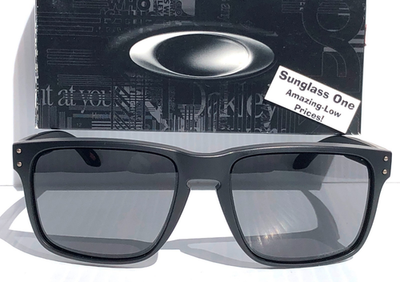 NEW Oakley HOLBROOK XXL Matte Black PRIZM Grey Lens Sunglass 9487