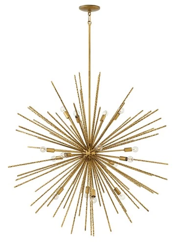 Fredrick Ramond FR43016 Gold Tryst 16-Light 42"W Sputnik Chandelier - Picture 1 of 5