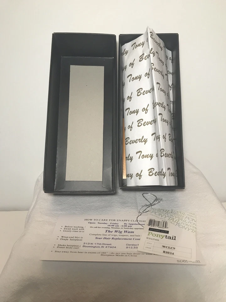 Tony Of Beverly Clip On Rizado Cola de Caballo Pieza de Pelo Med Dorado Marrón Ver Fotos Foto 4 de 4