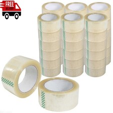 12 Rolls Clear Packing Tape 2 Mil Thick 330 Feet Per Roll Carton Sealing Tape