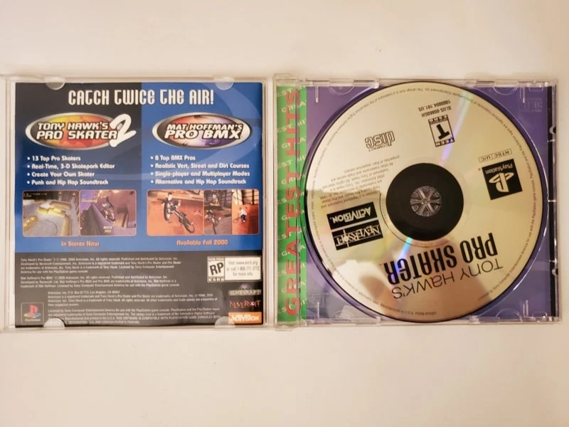 Tony Hawk'S Pro Skater Greatest Hits (Playstation 1 Ps1) - Image 2 of 2