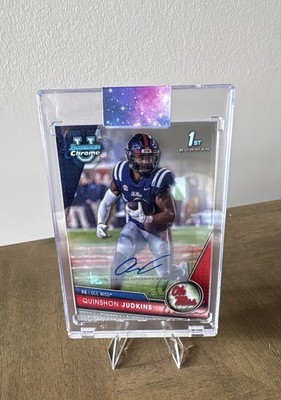 2023 Bowman University Chrome - Chrome Prospect Autographs Quinshon Judkins #135