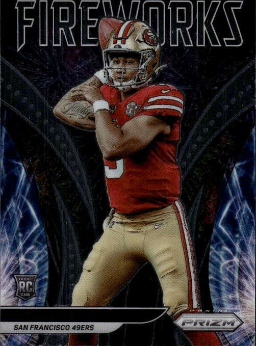 2021 Panini Prizm Trey Lance #F-23 Fireworks San Francisco 49ers 29M