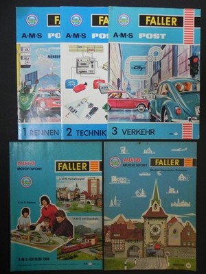 Faller AMS POST 5 Kataloge Konvolut 3 x AMS Post