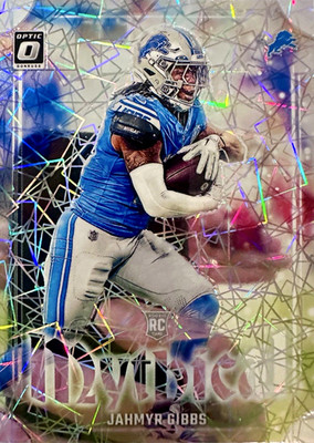 Panini 2023 Donruss Optic Jahmyr Gibbs Rookie Mythical Case Hit (Read Desc)