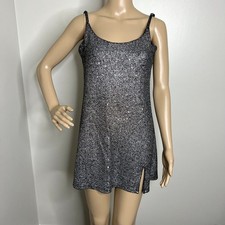 Lulus Rhapsody Silver Sequin Mini Dress