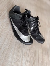 Nike Sprint Track  Field Running Shoes Spikes Black Silver with Spike Wrench