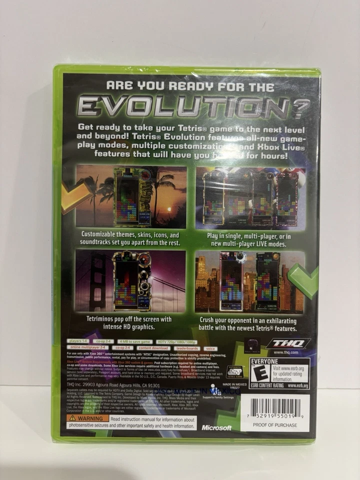 Tetris Evolution (Microsoft Xbox 360, 2007) Factory Sealed “Read Description” - Image 2 of 4