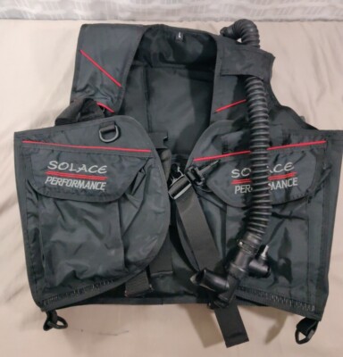 Solace Performance Scuba Diving Dive Vest BCD Buoyancy Compensator Size L Read 