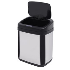 Homcom Black & Sliver 20L Stainless Steel Sensor Auto Open & Close Kitchen Bin