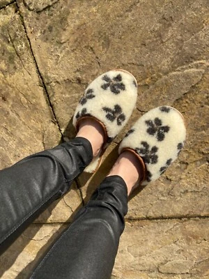 Woollen Slippers Women All UK3-UK41 Sizes Eco Friendly Natural Handmade in Europ
