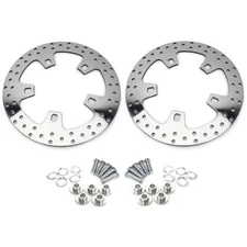 Polished Enforcer 11.8" Front Brake Rotors Bolts for Harley Street Glide 09-up