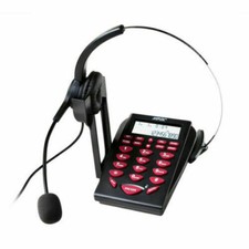Agptek Call Center Dialpad Corded Office Telephone With Headset Model Ha0021