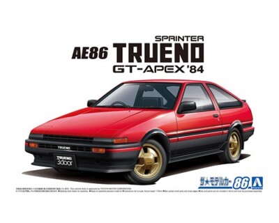Aoshima 1/24 Toyota AE86 Sprinter Trueno GT-APEX 1984 Plastic